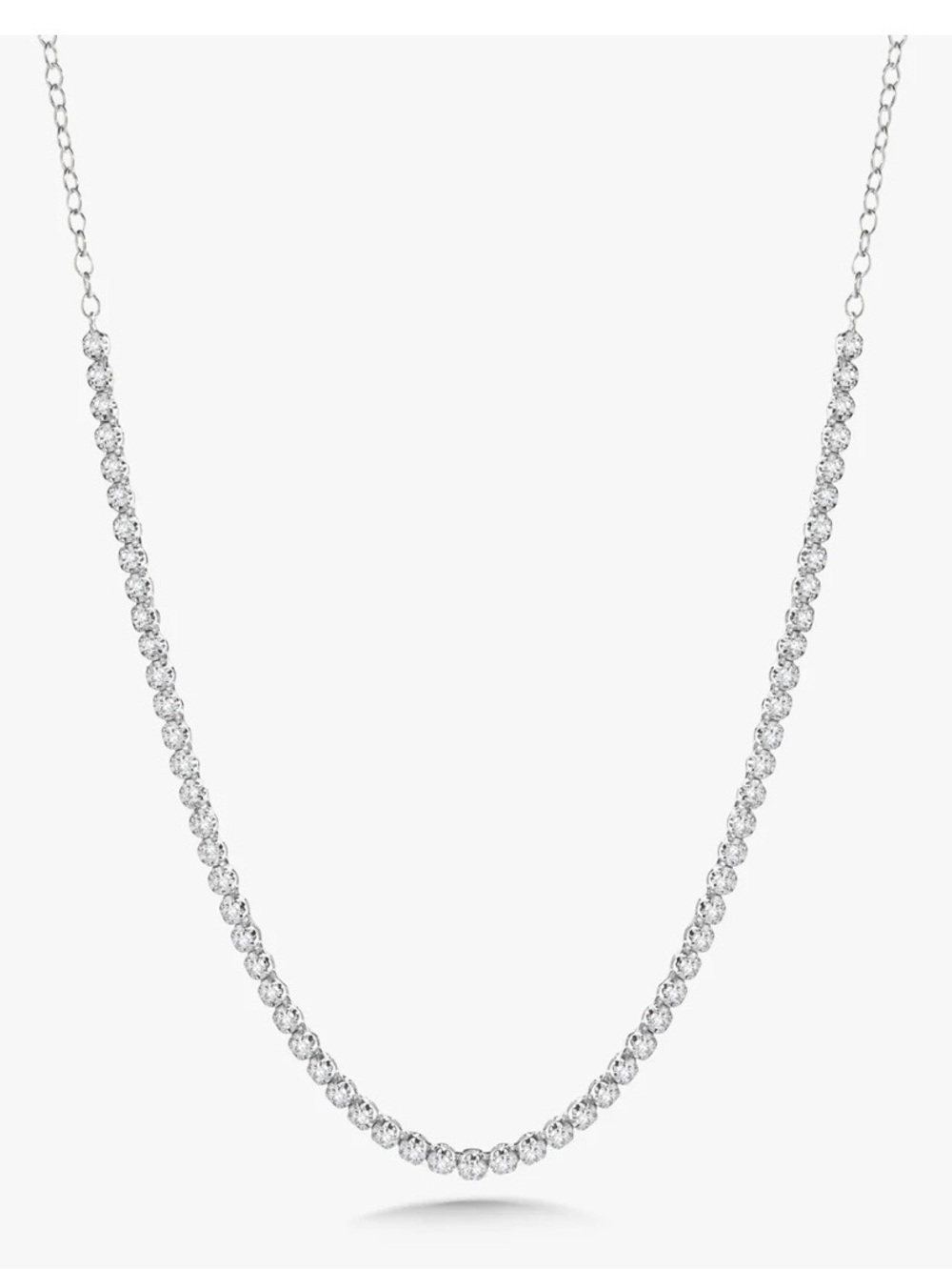 Adjustable diamond collar tennis necklace 1.5 CTW